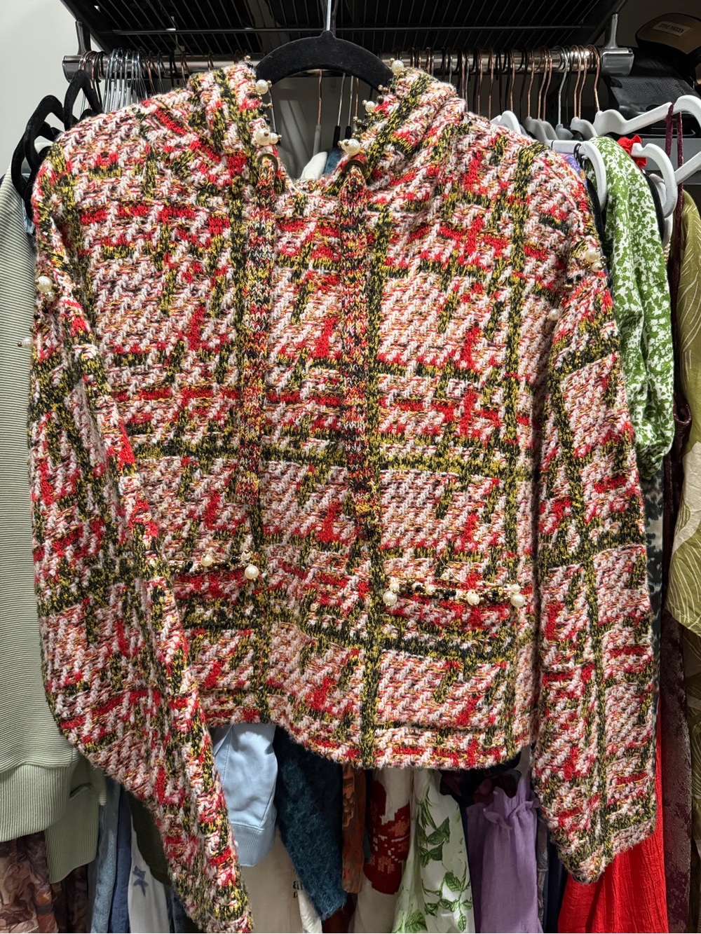 Beaded Zara hooded sweater